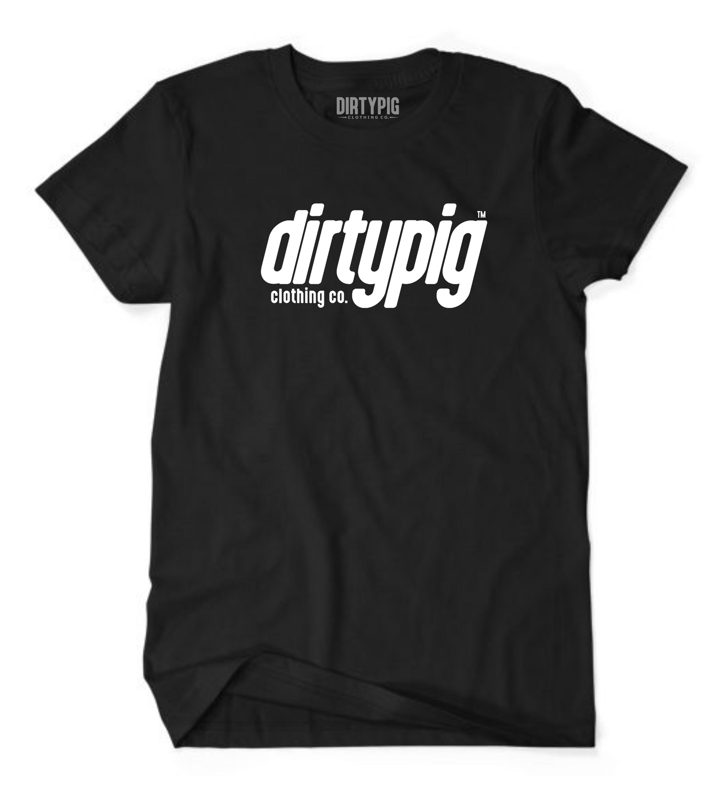 Dirty Pig Logo Slant - Black