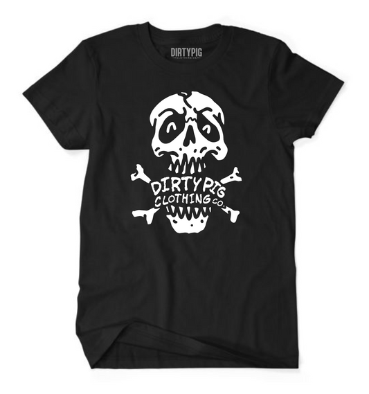 Dirty Pig Logo Skull - Black