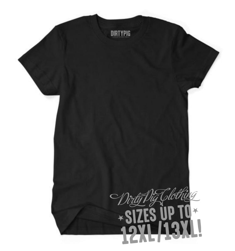Big Mens Premium Plain Tee - Black Shirts