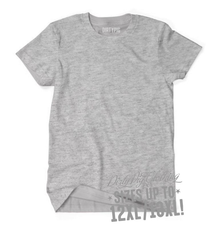 Big Mens Premium Plain Tee - Grey Shirts