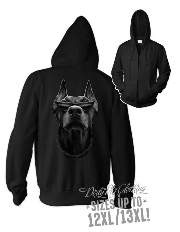 Doberman Zip Hoodie Zip Hoodie
