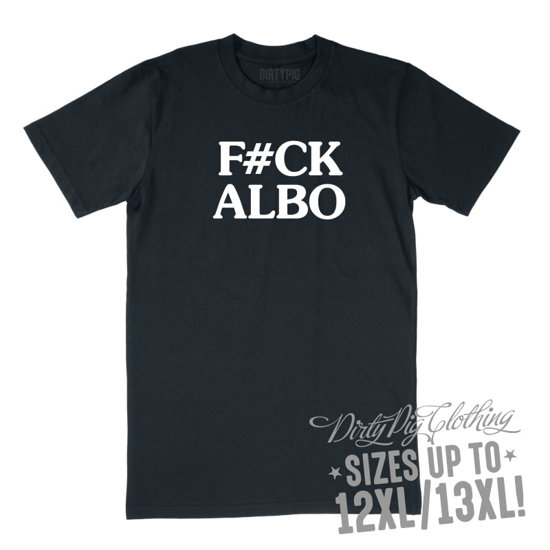 F#ck Albo Big Mens Shirt 8XL/9XL / Navy Printed Shirts