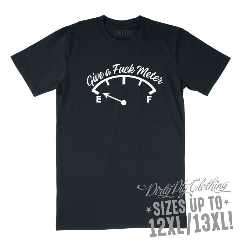 Give a F Ometer Big Mens Shirt 8XL/9XL / Navy Printed Shirts