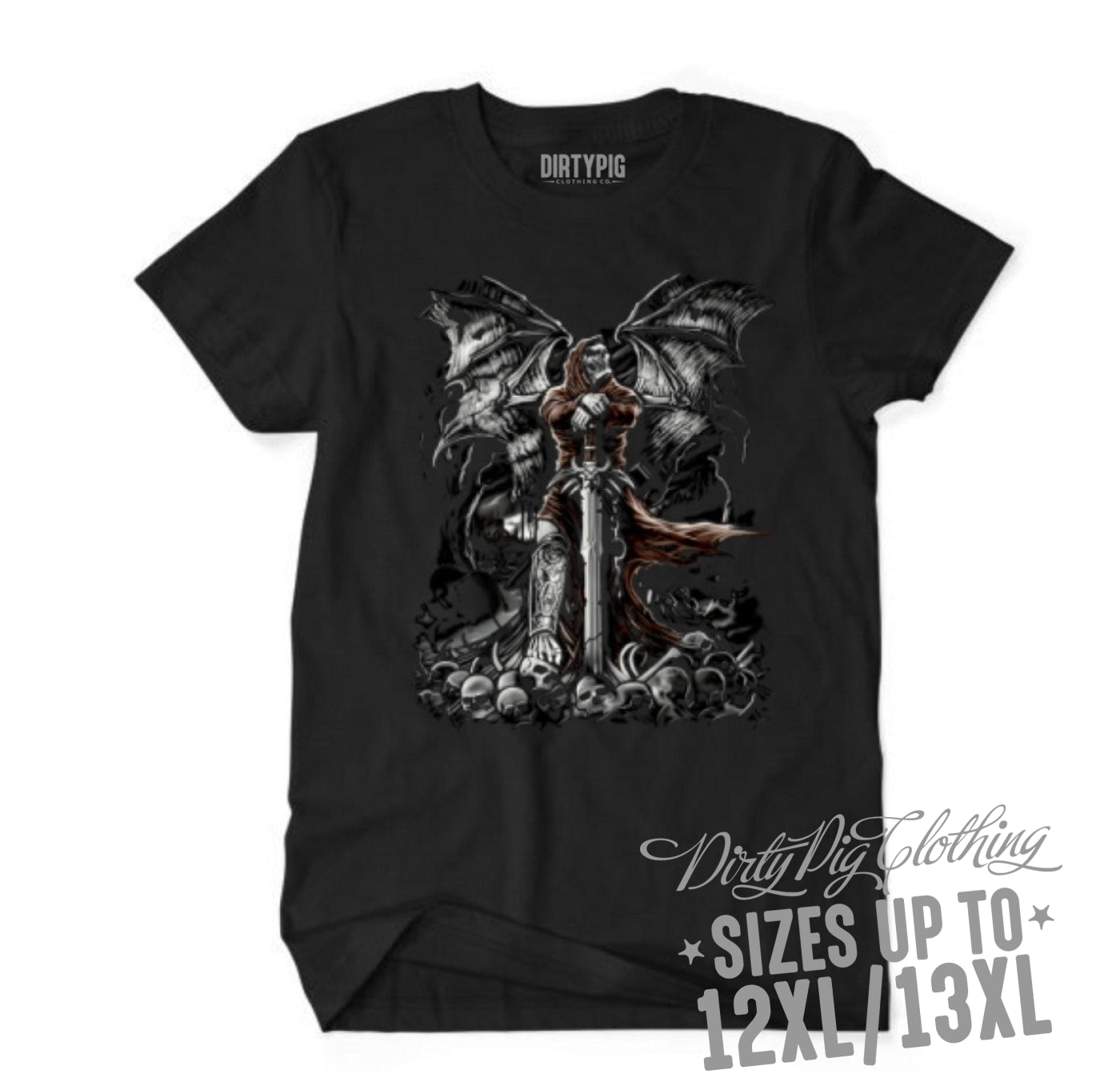 Gravestone Reaper Big Mens Shirt Printed Shirts