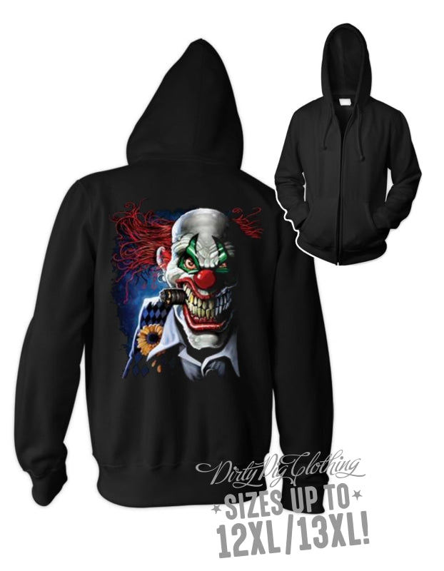 Joker Clown Zip Hoodie Zip Hoodie