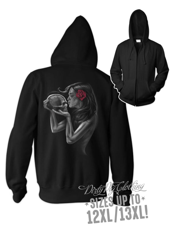 Kiss Death Zip Hoodie Zip Hoodie