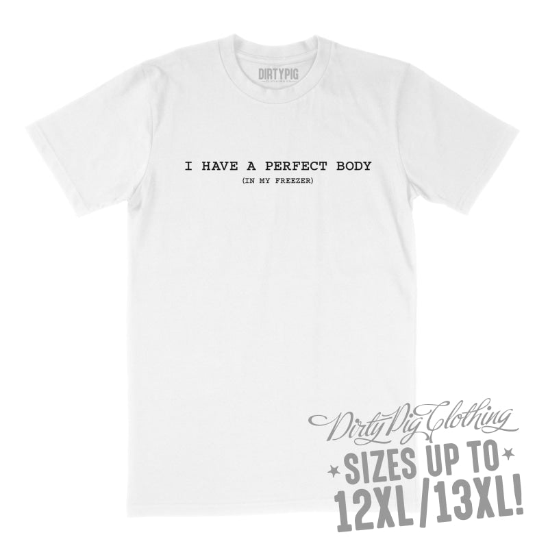 Perfect Body Big Mens Shirt 8XL/9XL / White Printed Shirts