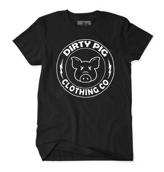 Dirty Pig Logo Piggy - Black