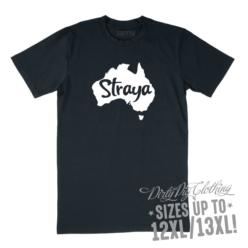 Straya! Big Mens Shirt 8XL/9XL / Navy Printed Shirts