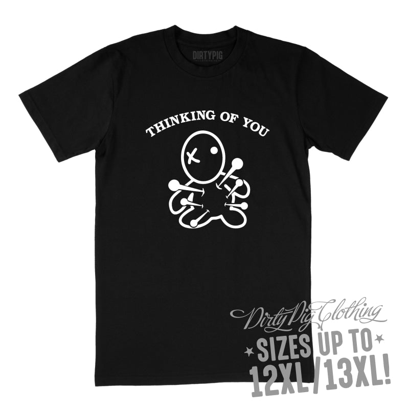 Thinking of You Big Mens Shirt 12XL/13XL / Black Printed Shirts