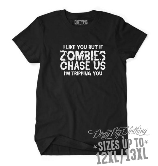 Zombies Chase Us Big Mens Shirt Printed Shirts