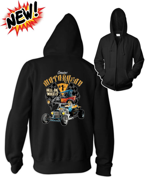 Genuine Motorhead Big Mens Zip Hoodie
