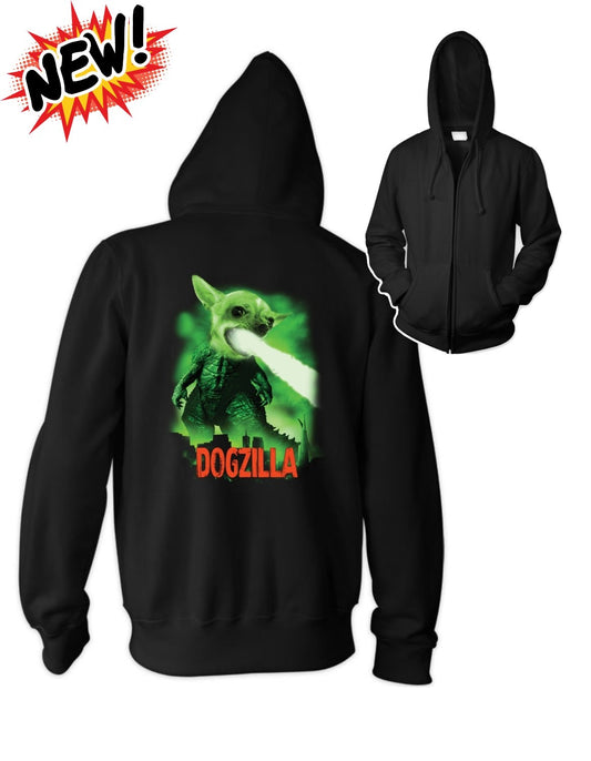 Dogzilla Big Mens Zip Hoodie
