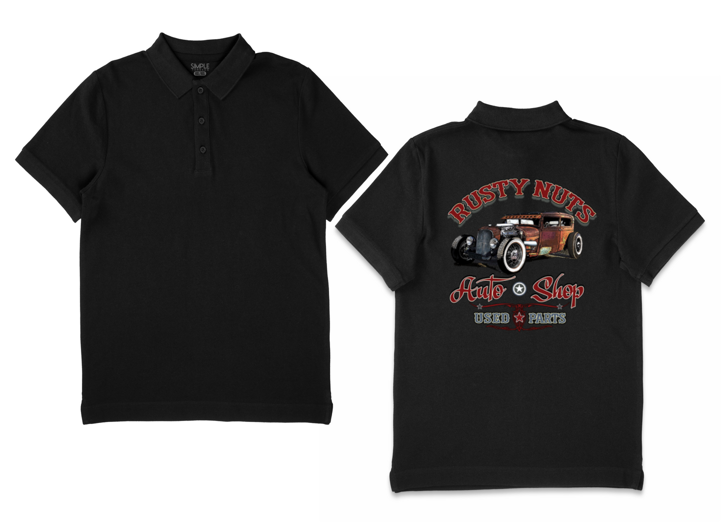 Rusty Nuts Big Mens Polo Shirt