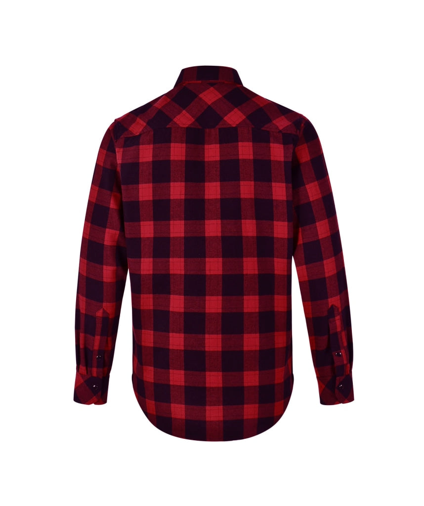 Big Mens Flanno - Black & Red