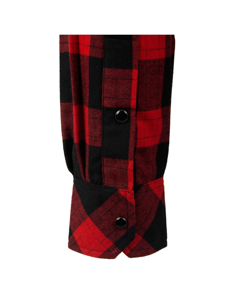 Big Mens Flanno - Black & Red