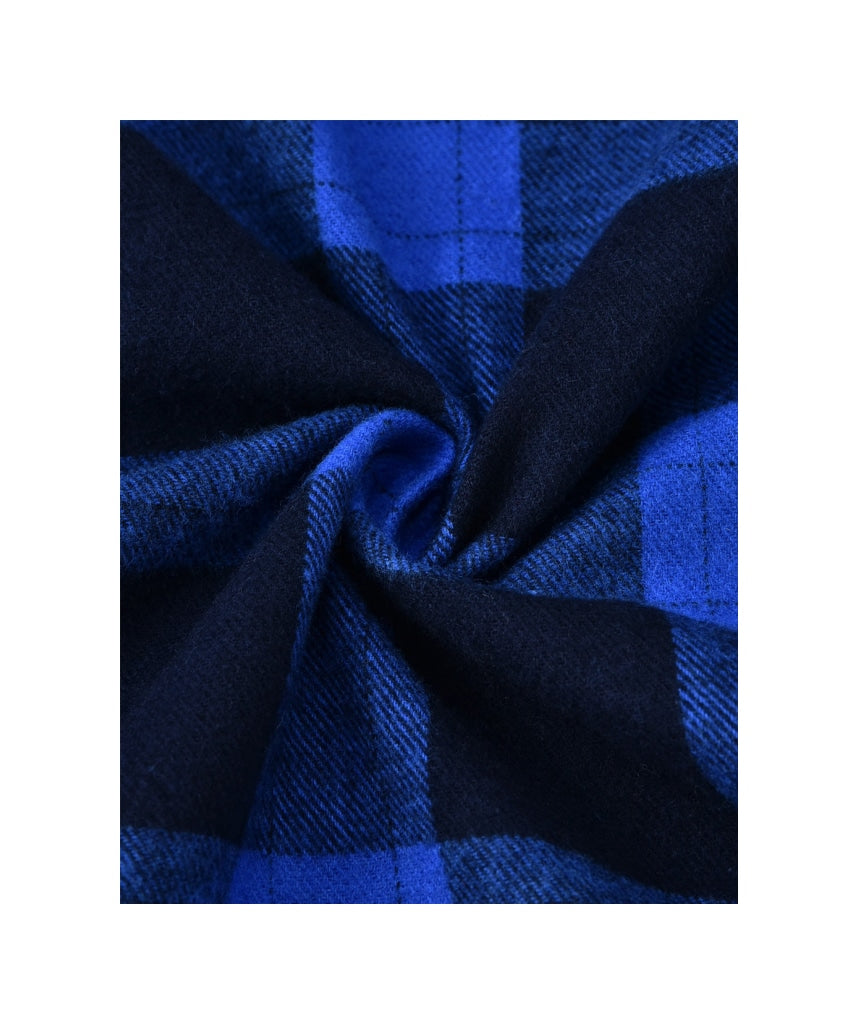 Big Mens Flanno - Navy & Blue