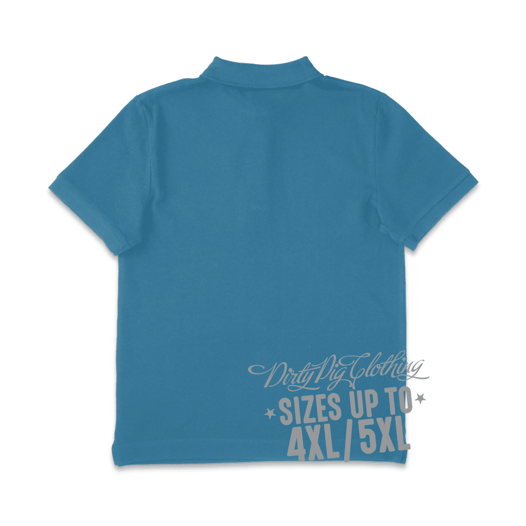 Big Mens Polo Shirt Aqua Shirts