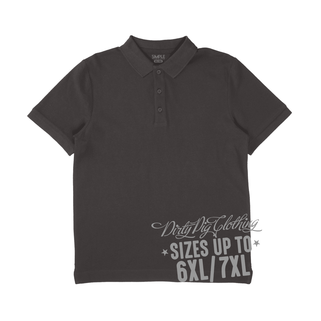 Big Mens Polo Shirt Gunmetal Shirts