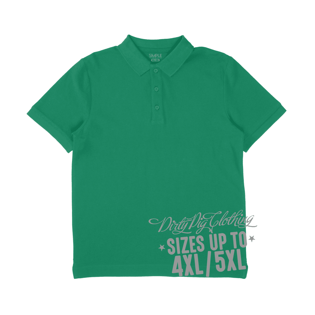 Big Mens Polo Shirt Kelly Green Shirts