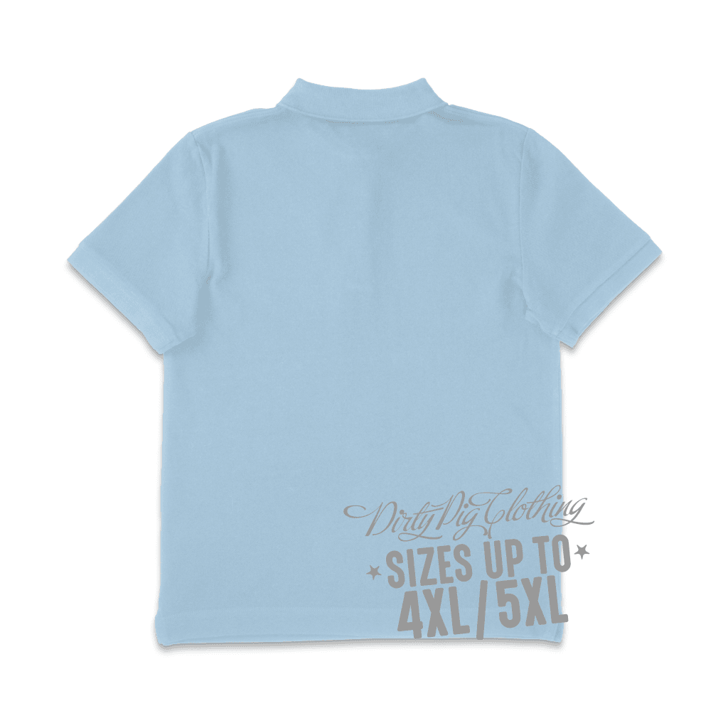 Big Mens Polo Shirt Light Blue Shirts
