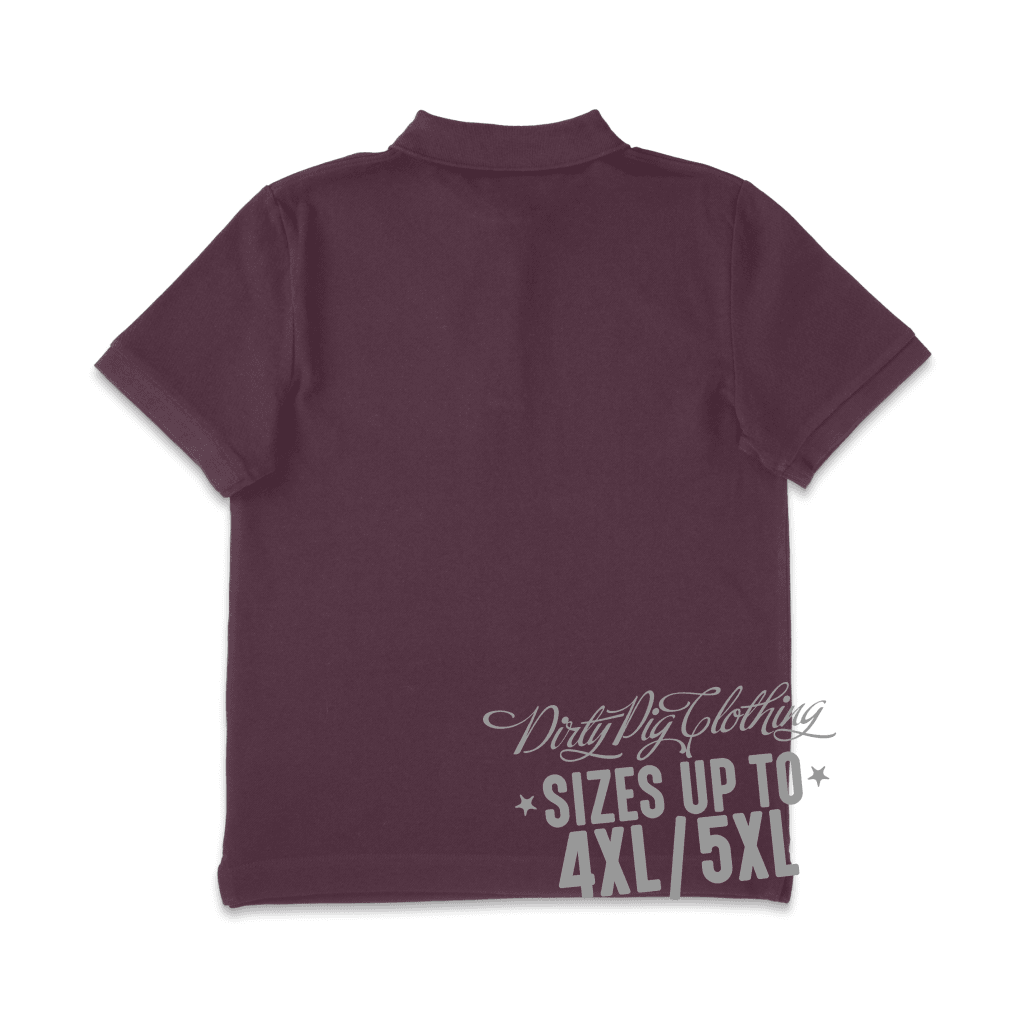 Big Mens Polo Shirt Maroon Shirts