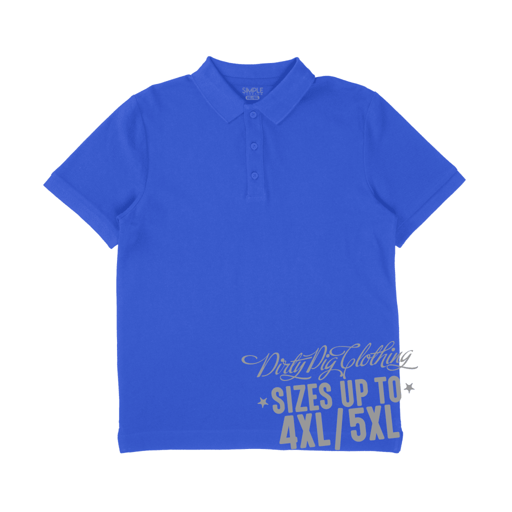Big Mens Polo Shirt Royal Shirts