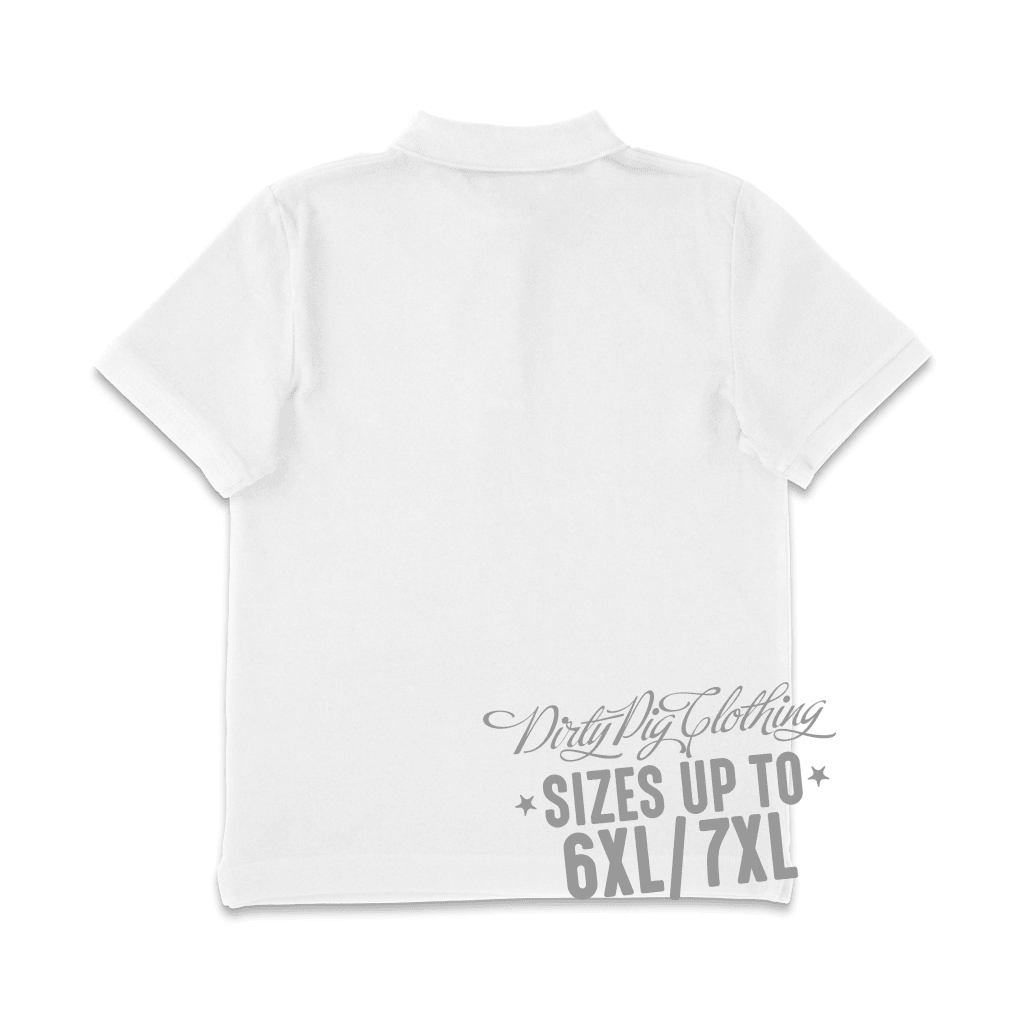 Big Mens Polo Shirt White Shirts