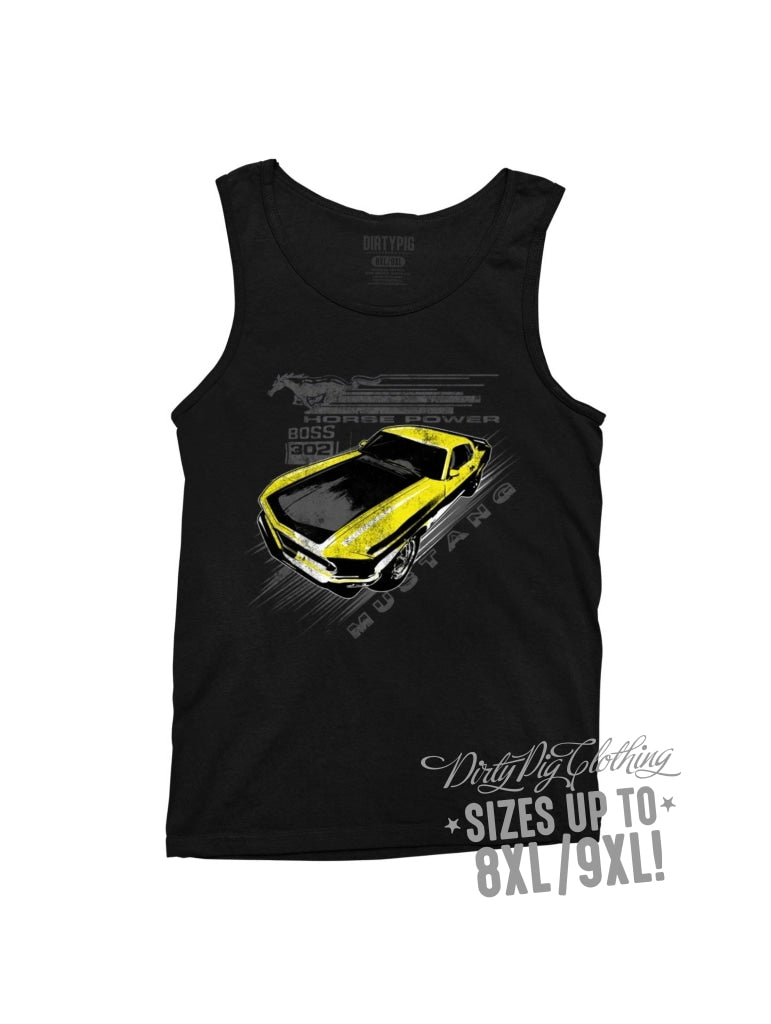 Boss Mustang Big Mens Singlet Singlets