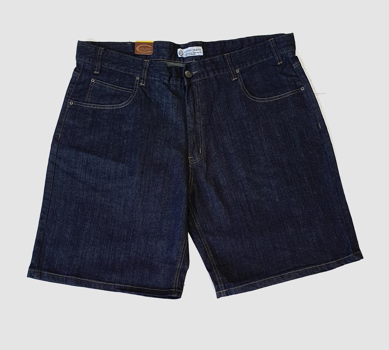 Chisel Stretch Denim Shorts (Dark)