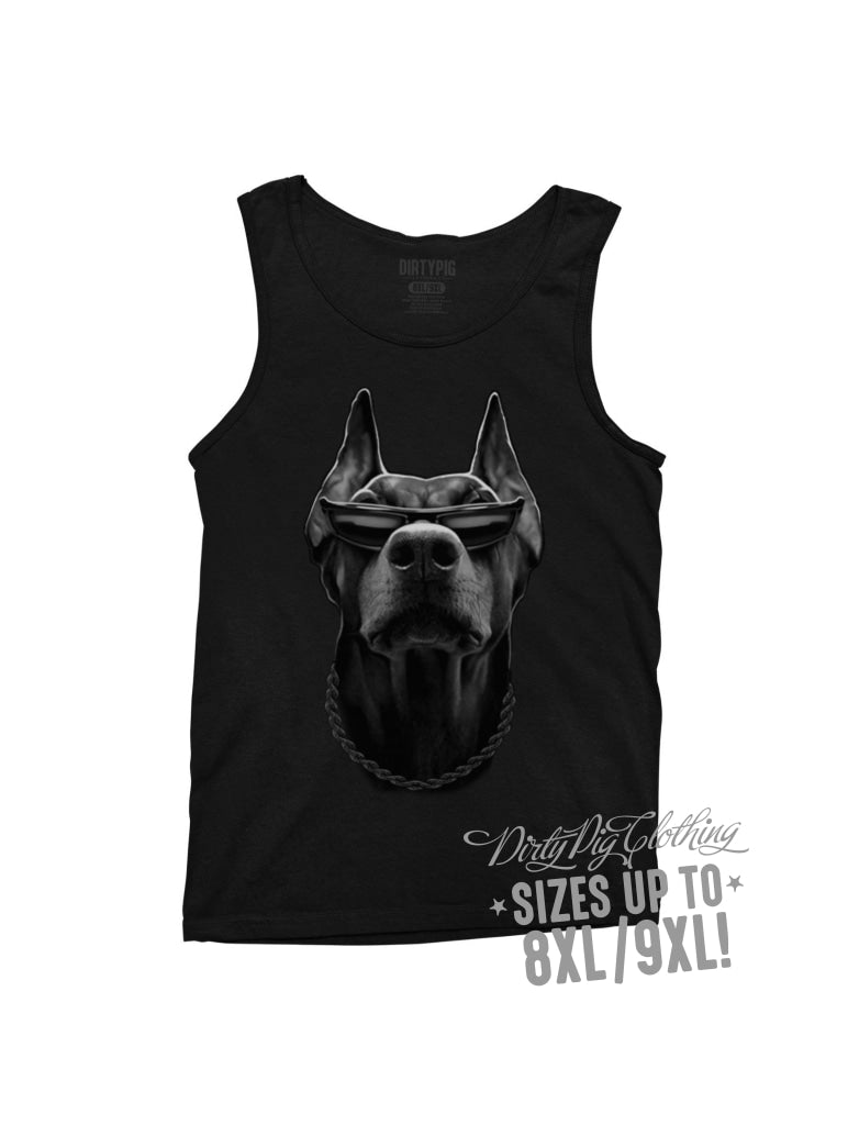 Doberman Big Mens Singlet Singlets