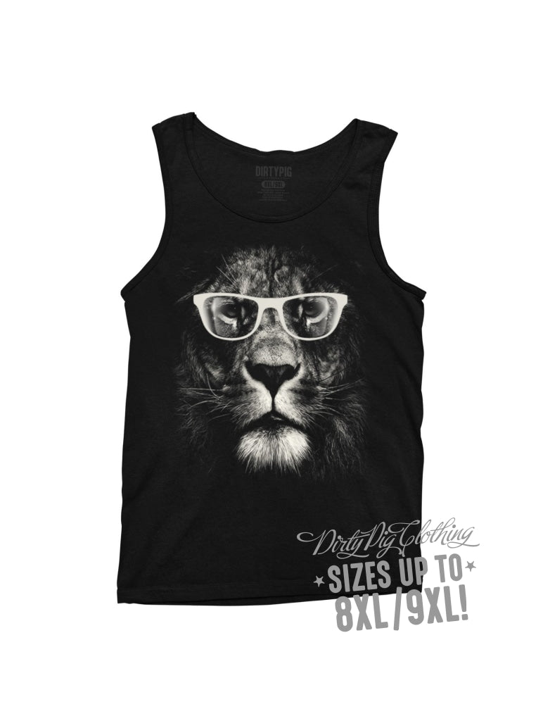 King Cool Lion Big Mens Singlet Singlets