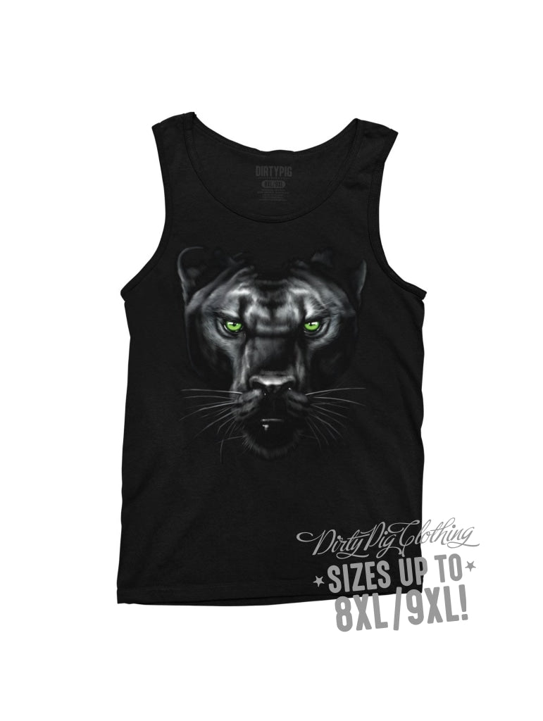 Panther Face Big Mens Singlet Singlets