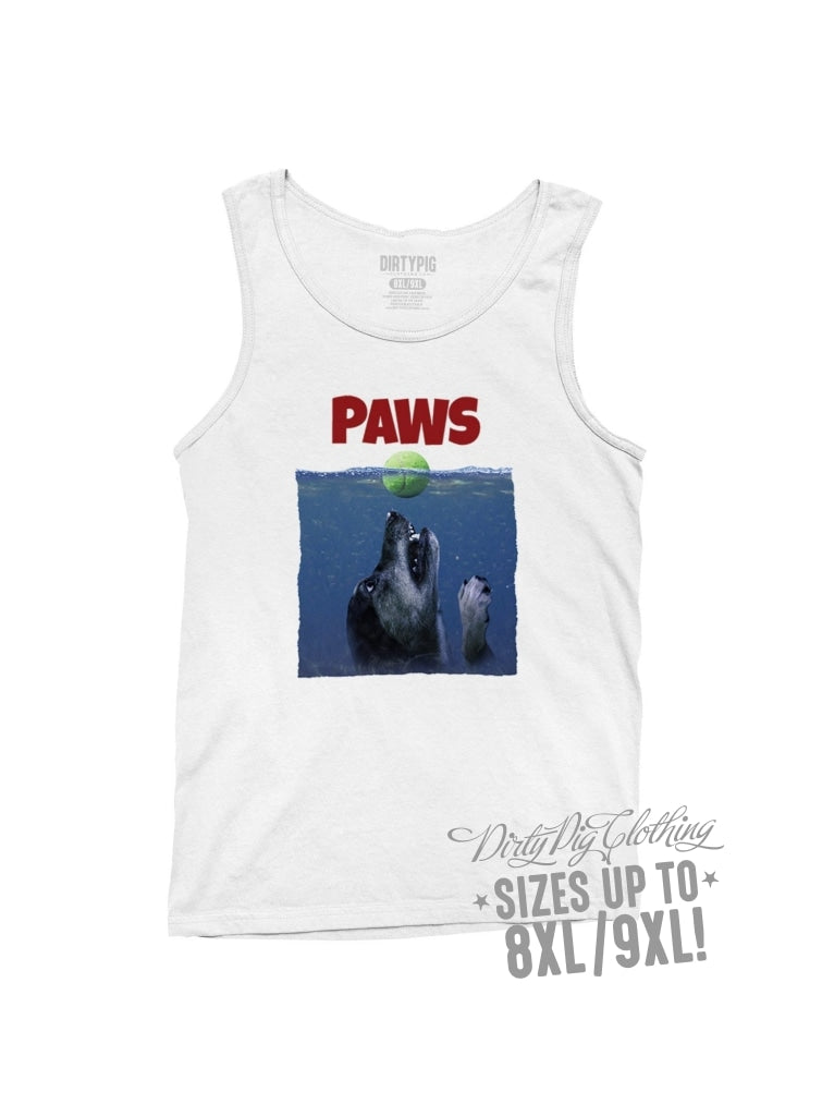 Paws Big Mens Singlet 8Xl/9Xl / White Singlets