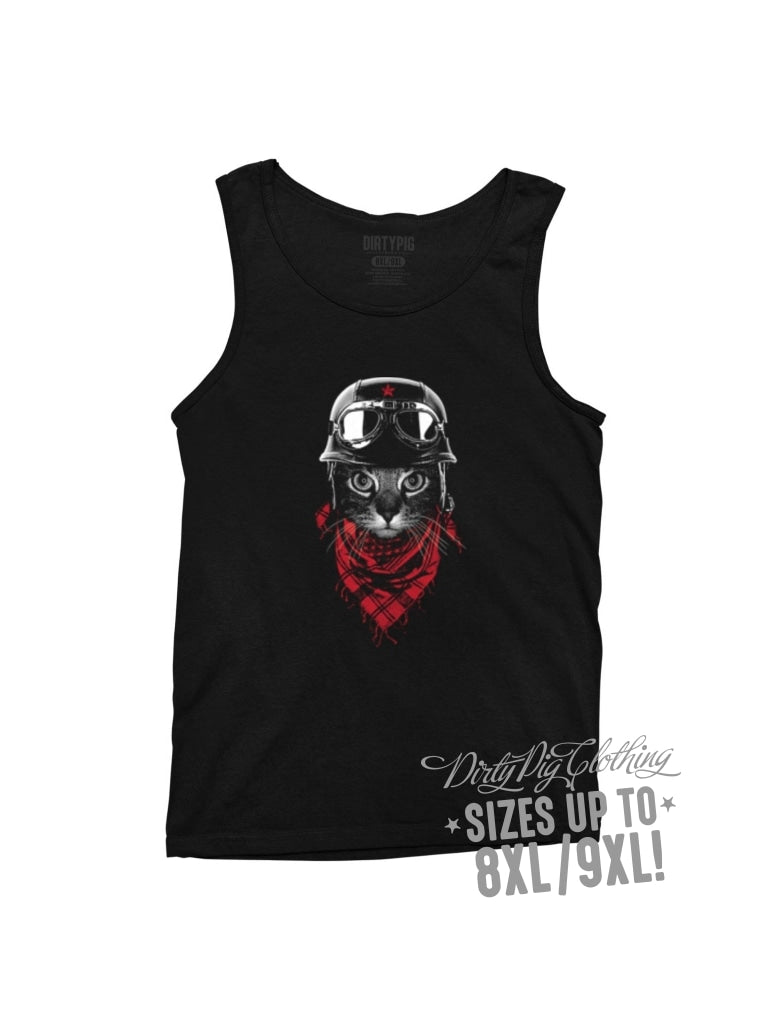 Space Cat Big Mens Singlet Singlets