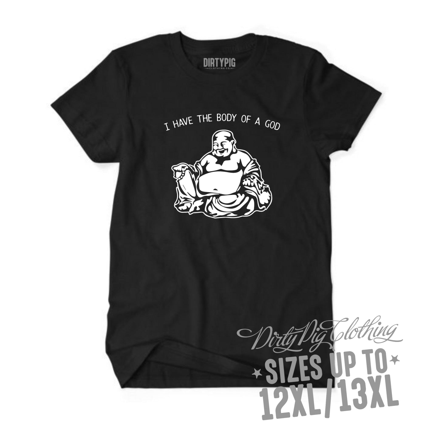 Funny T-Shirt BODY OF A GOD Sizes XS to 13XL! Printed Shirts