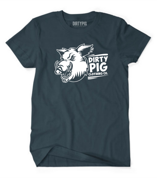 Dirty Pig Logo Boar - Navy