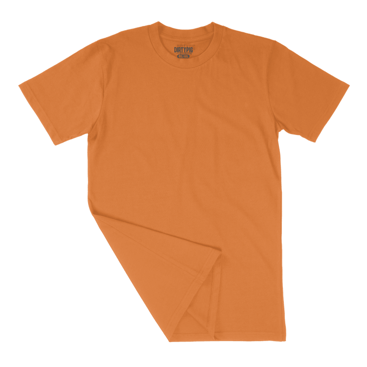 2 Pack Plain Big Mens Shirts 2Xl/3Xl / Orange