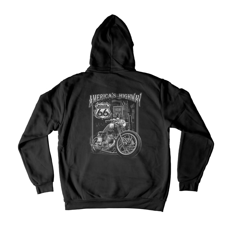 America's Highway Big Mens Hoodie