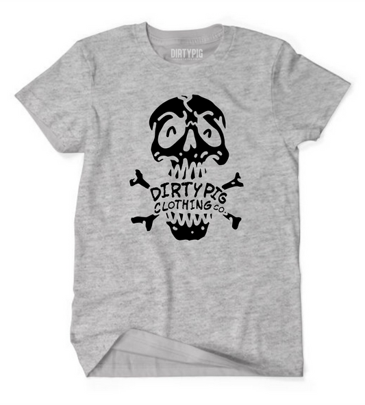 Dirty Pig Logo Skull - Grey