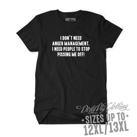 Anger Management Big Mens Shirt Printed Shirts