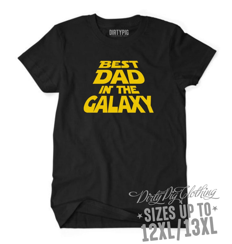 Best Dad In The Galaxy Big Mens Shirt Printed Shirts
