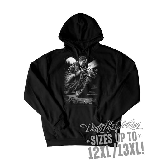 Cats Suck Big Mens Hoodie Front Or Rear Print 12Xl/13Xl / Pullover