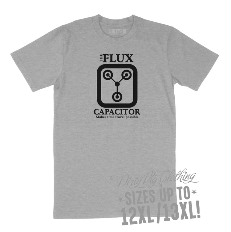 Flux Capacitor Big Mens Shirt 8Xl/9Xl / Grey Printed Shirts