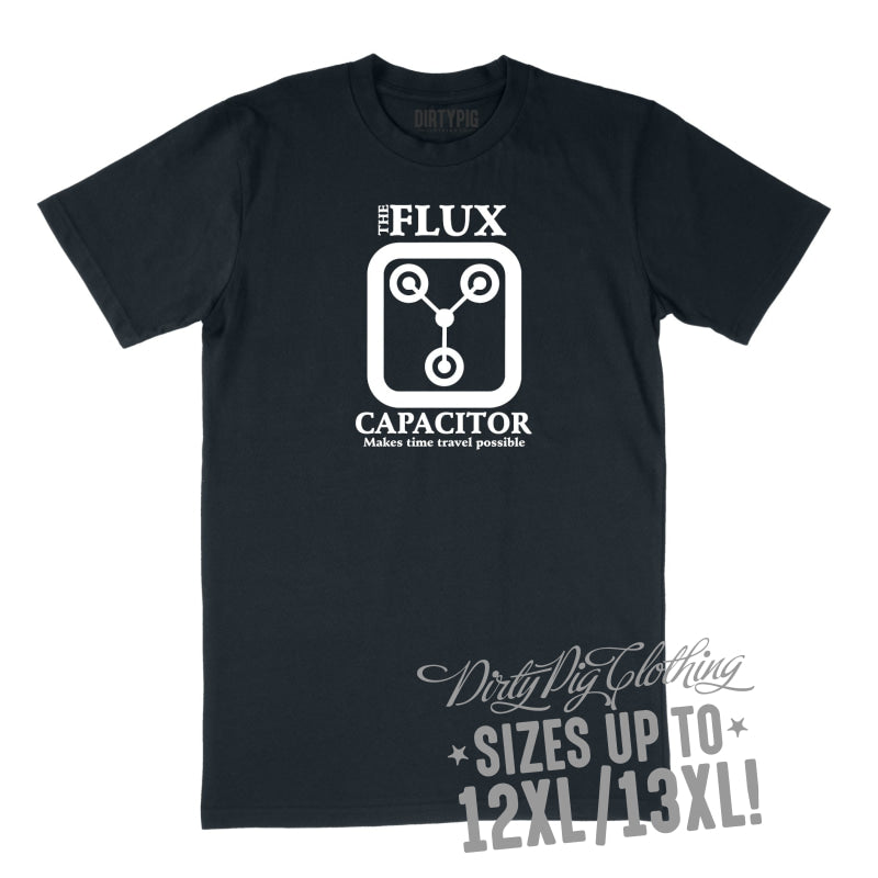 Flux Capacitor Big Mens Shirt 8Xl/9Xl / Navy Printed Shirts