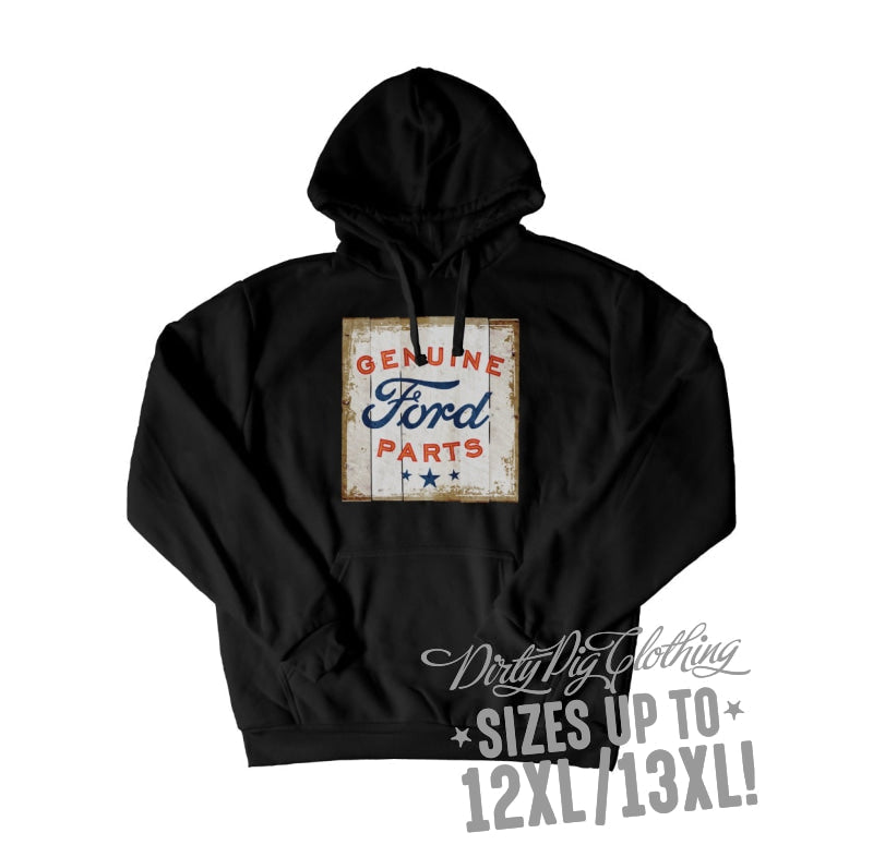 Genuine Ford Rod Parts Big Mens Hoodie Front Or Rear Print 12Xl/13Xl / Pullover