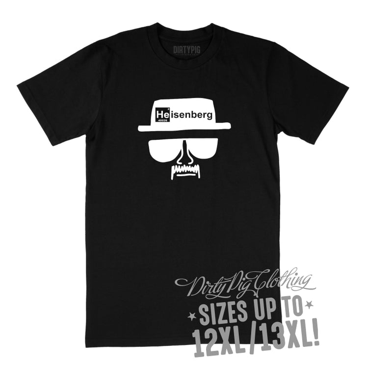 Heisenberg Big Mens Shirt 12Xl/13Xl - Black Only / Printed Shirts