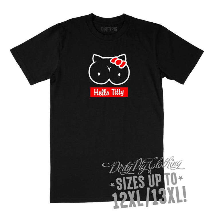 Hello Titty Big Mens Shirt Printed Shirts