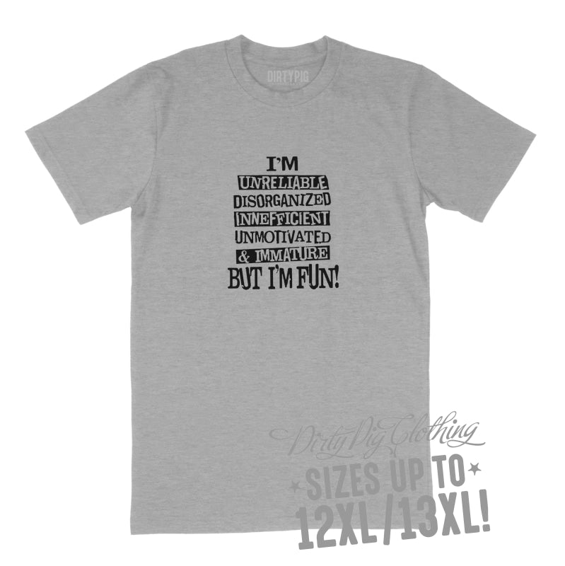 I’m Fun Big Mens Shirt 8Xl/9Xl / Grey Printed Shirts