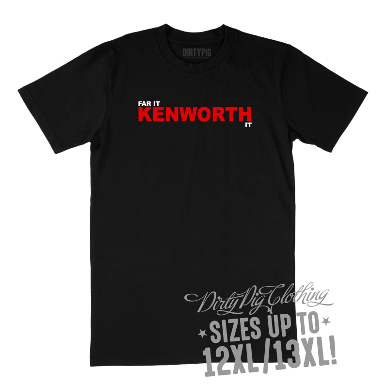 Kenworth Big Mens Shirt 12Xl/13Xl - Black Only / Printed Shirts